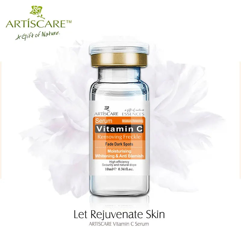 ARTISCARE Vitamin C Serum 4-Piece Facial Care Set – Hyaluronic Acid Moisturizing Nourishing Essence