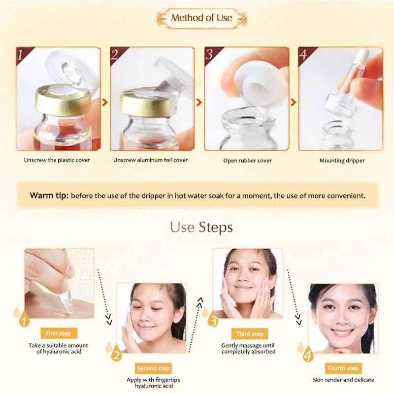 ARTISCARE Vitamin C Serum 4-Piece Facial Care Set – Hyaluronic Acid Moisturizing Nourishing Essence