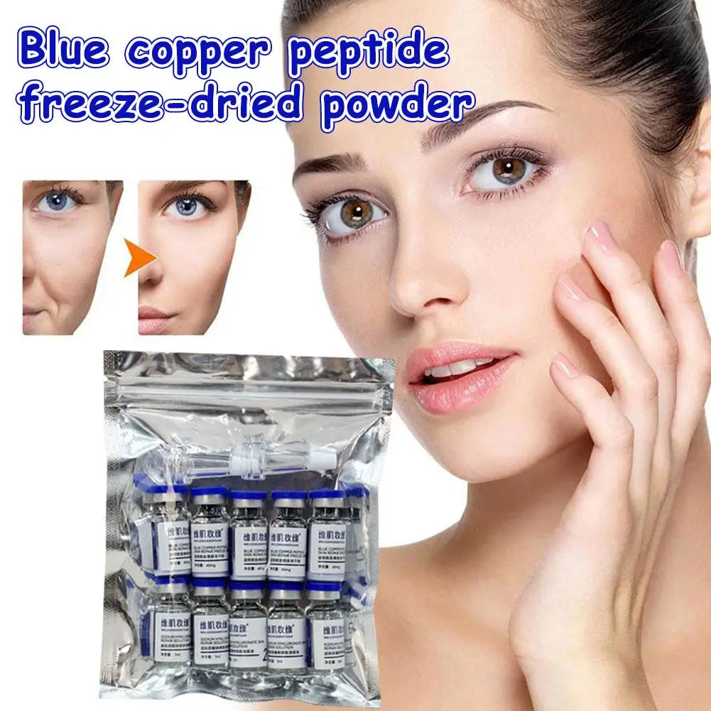 Blue Copper Peptide GHK-CU Serum – Hydration Skin Rejuvenation Elasticity & Barrier Repair Skincare