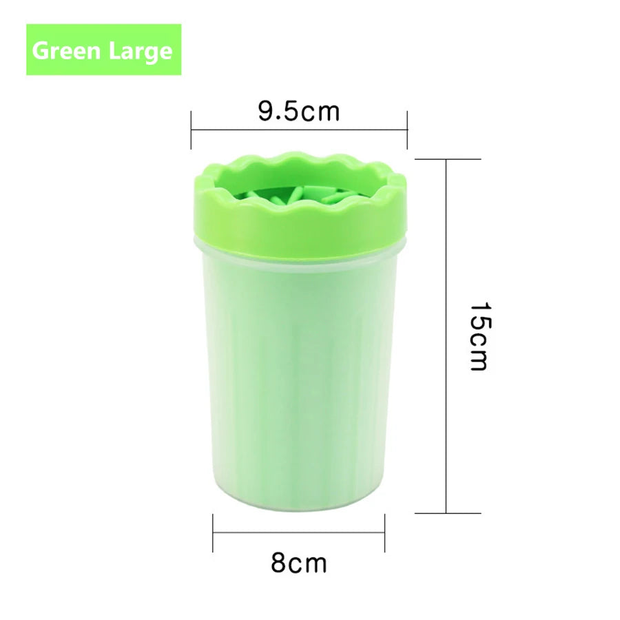 Pet Paw Cleaner Cup – Portable Silicone Brush Foot Washer for Dogs & Cats