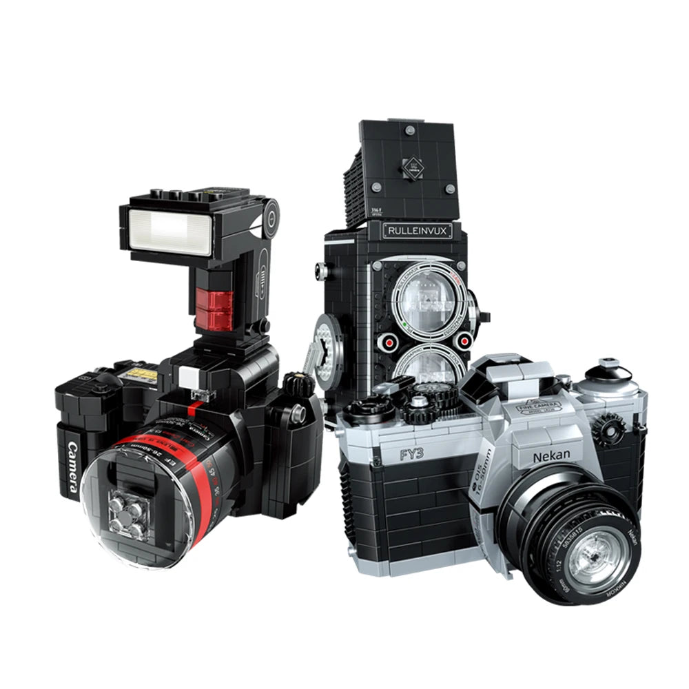 DSLR Camera Mini Building Blocks – Creative Educational Toy Kit for Kids & Adults