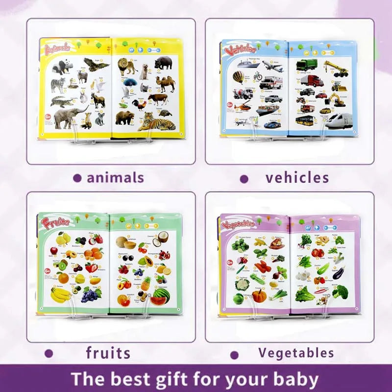 Interactive English Touch Sound Learning Book 0–6