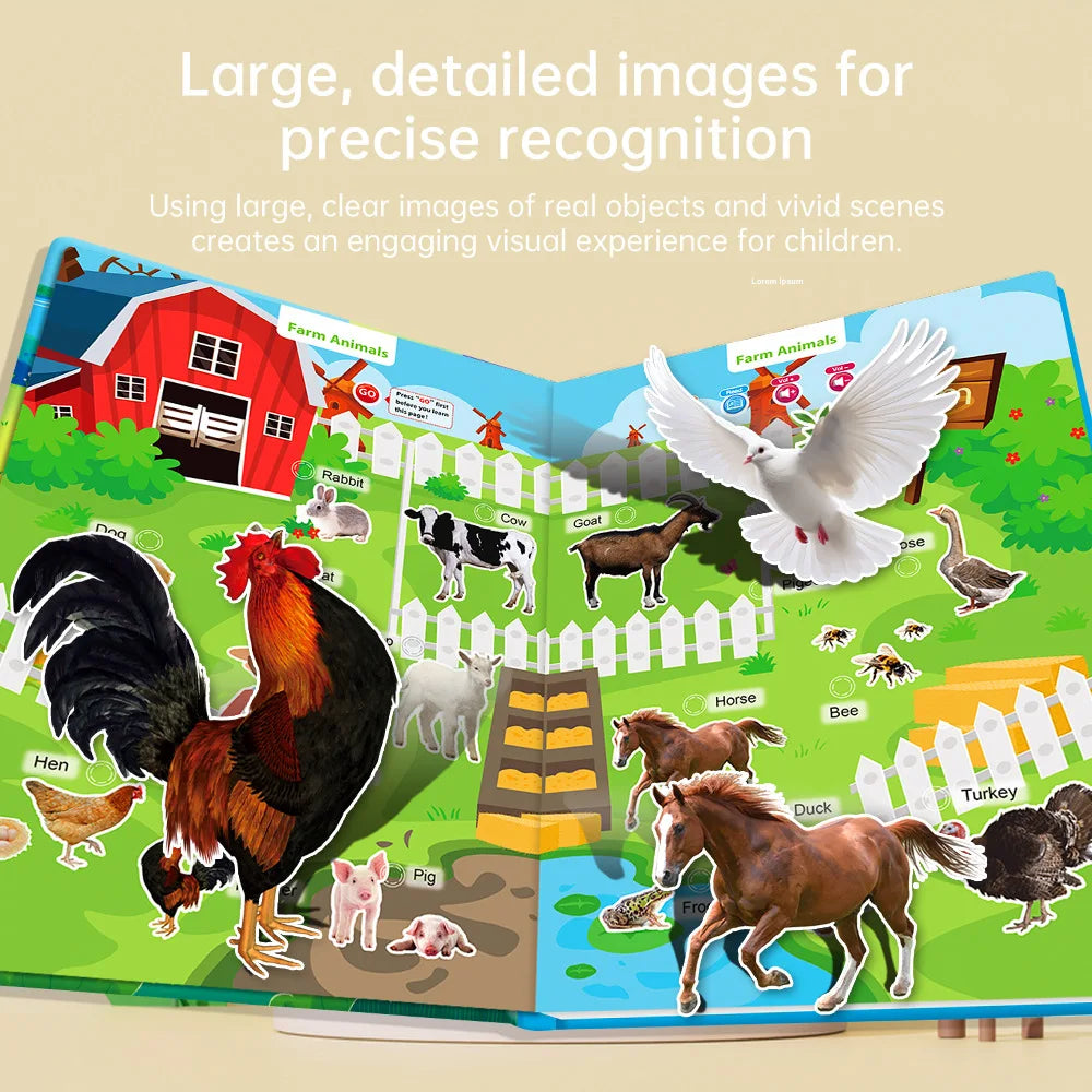 Interactive English Touch Sound Learning Book 0–6