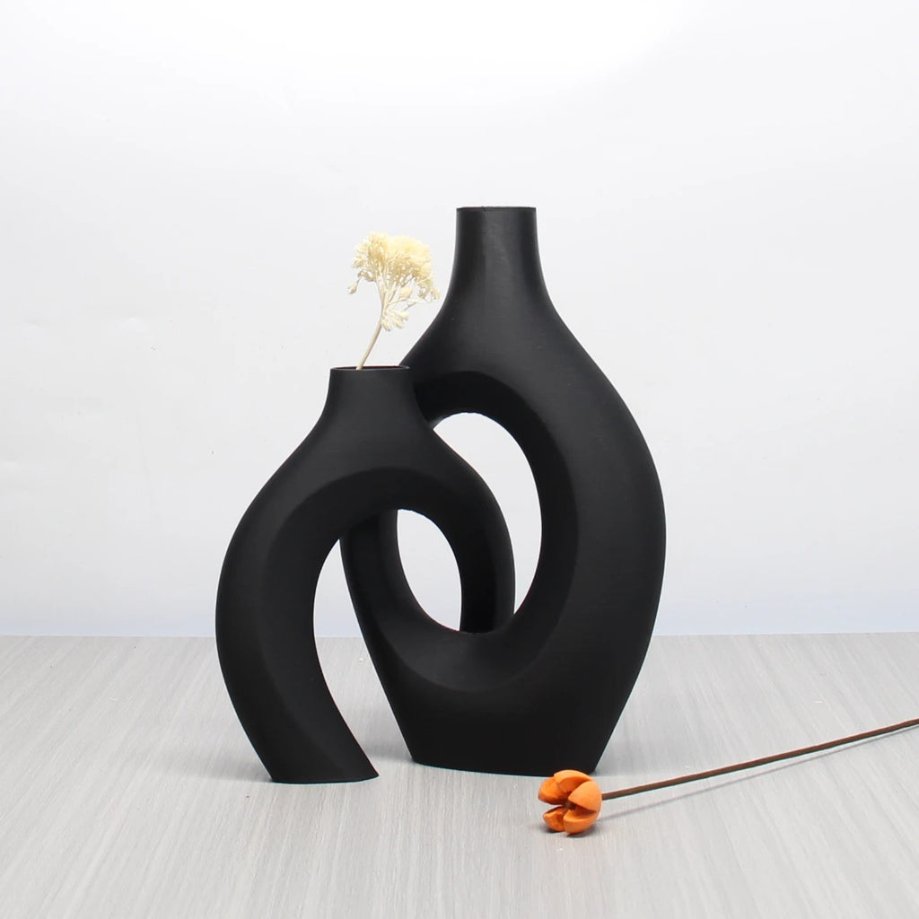 Bohemian Art Vase Set | Home & Office Decor for Living Room, Bedroom & Wedding