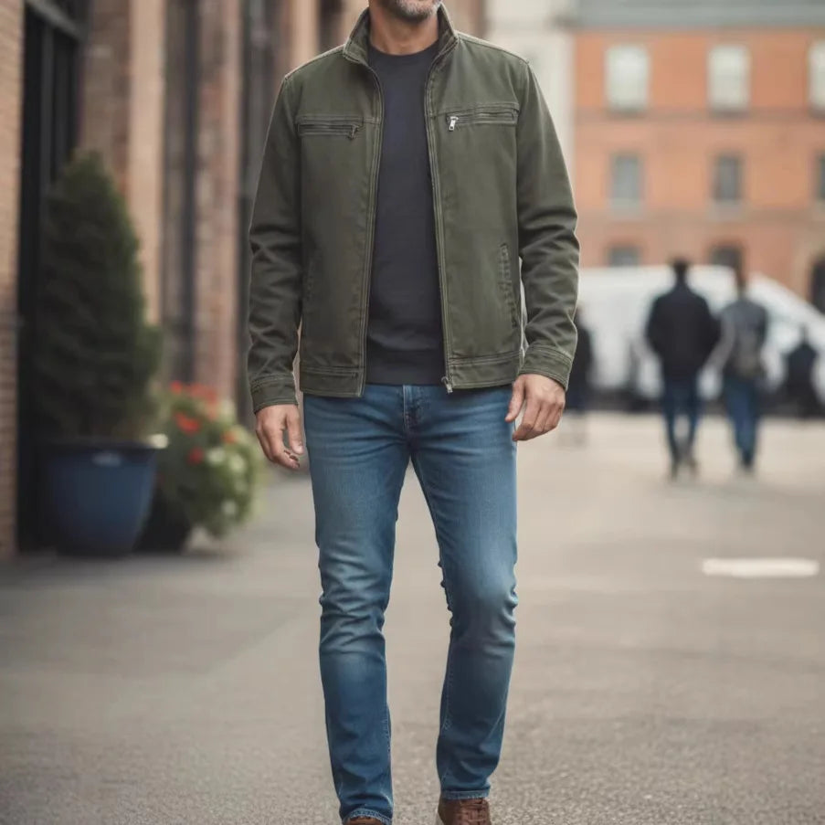 Men’s Casual Loose Sports Tooling Cardigan Jacket – Spring Outerwear