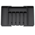 Adjustable Flatware & Utensil Drawer Organizer – Plastic Multifunctional Kitchen Counter Storage