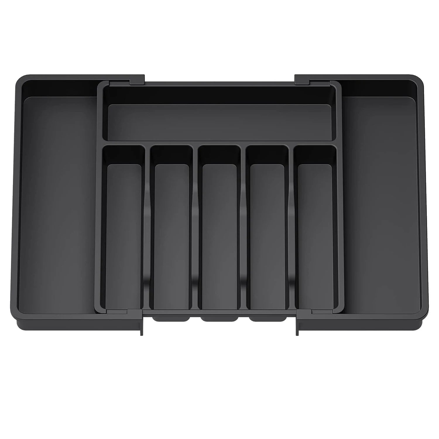 Adjustable Flatware & Utensil Drawer Organizer – Plastic Multifunctional Kitchen Counter Storage