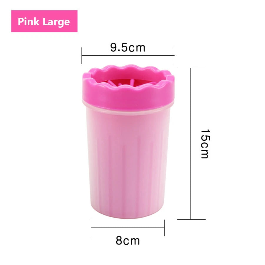 Pet Paw Cleaner Cup – Portable Silicone Brush Foot Washer for Dogs & Cats