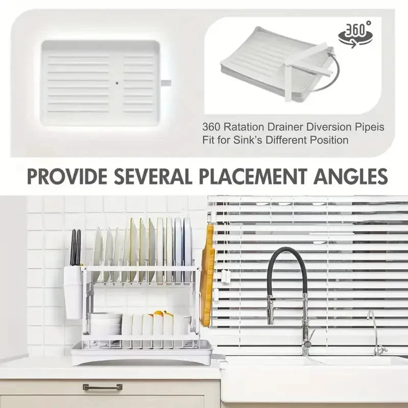 Transparent Drain Bowl Rack – Quick-Access Kitchen Tableware Storage Shelf Organizer
