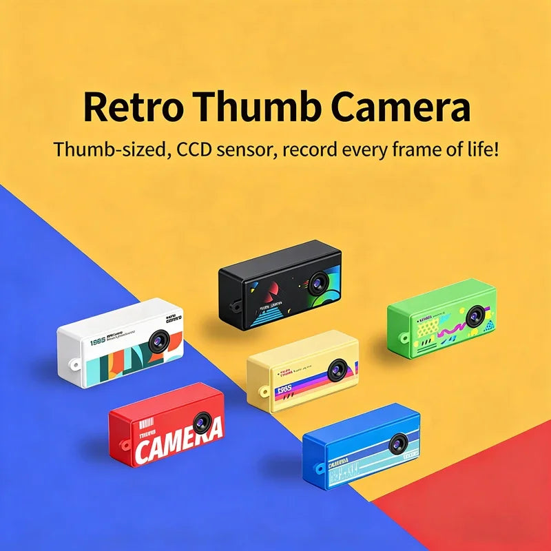 X7 Thumb Camera Keychain – Retro 1080p Mini Camcorder with Flash & Memory Card