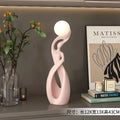 Nordic Luminous Floor Sculpture | Abstract Art Statue for Living Room