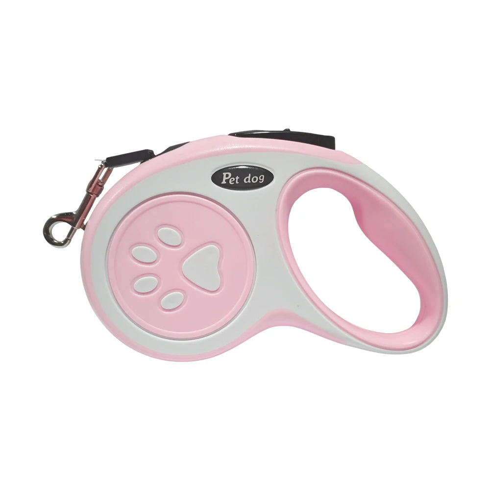 Retractable Dog Leash 3M/5M – One-Button Lock Non-Slip Handle for Small Dogs Cats Training & Hiking