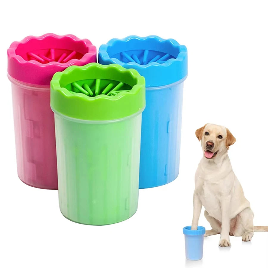 Pet Paw Cleaner Cup – Portable Silicone Brush Foot Washer for Dogs & Cats