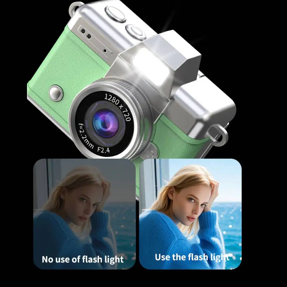 Mini Keychain Camera – 1.47" Flip Screen CCD Pocket Camcorder for Kids & Adults
