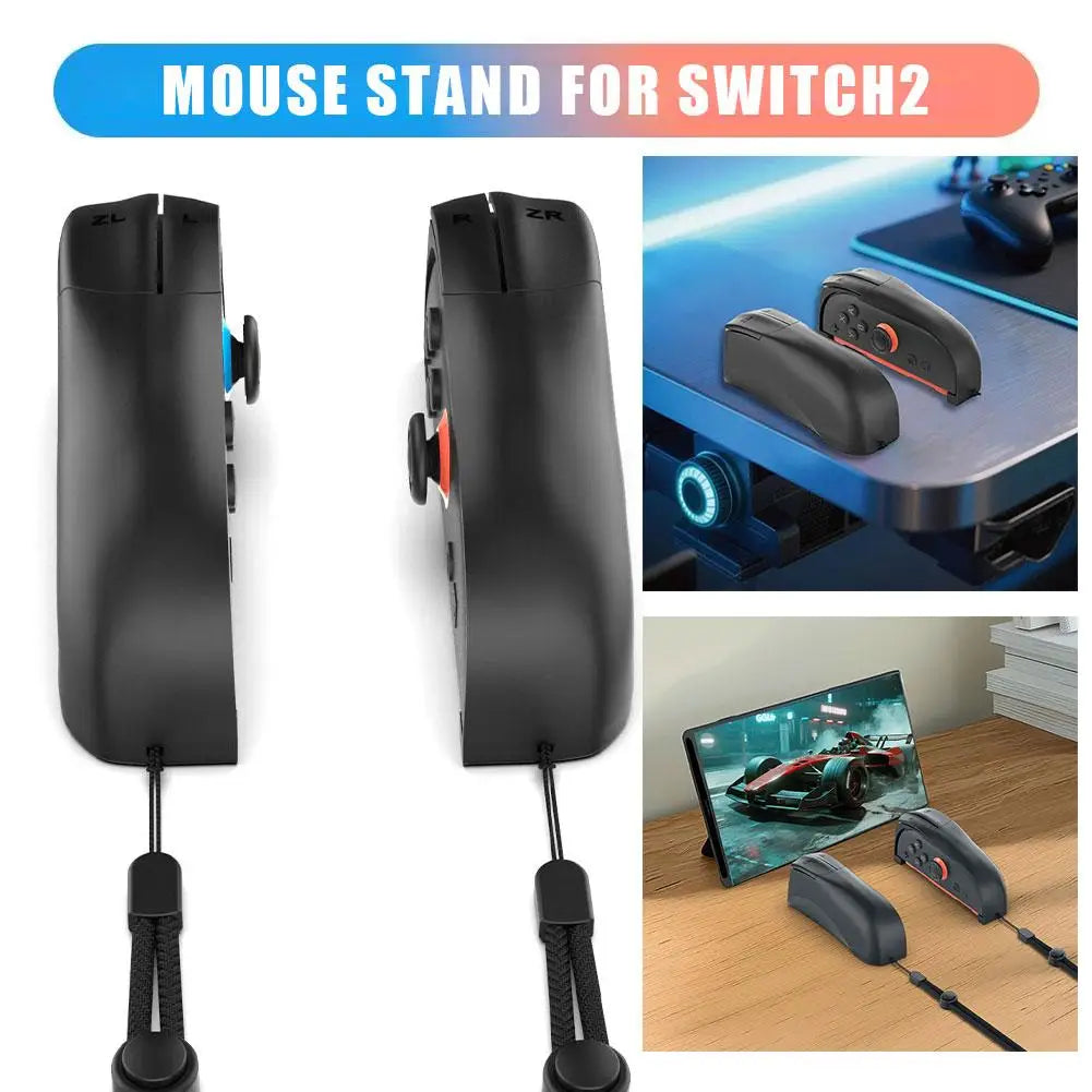 Nintendo Switch 2 Controller Mouse Stand – 2-Pack Easy-Install Bracket