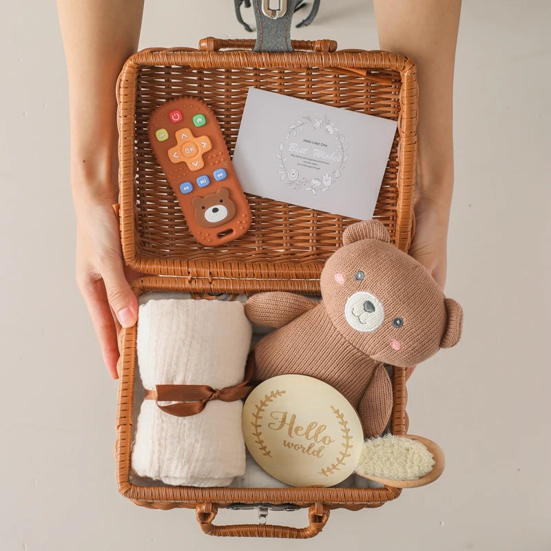 Baby Milestone Cards & Newborn Keepsake Set – Photography Props, Blanket & Accessories