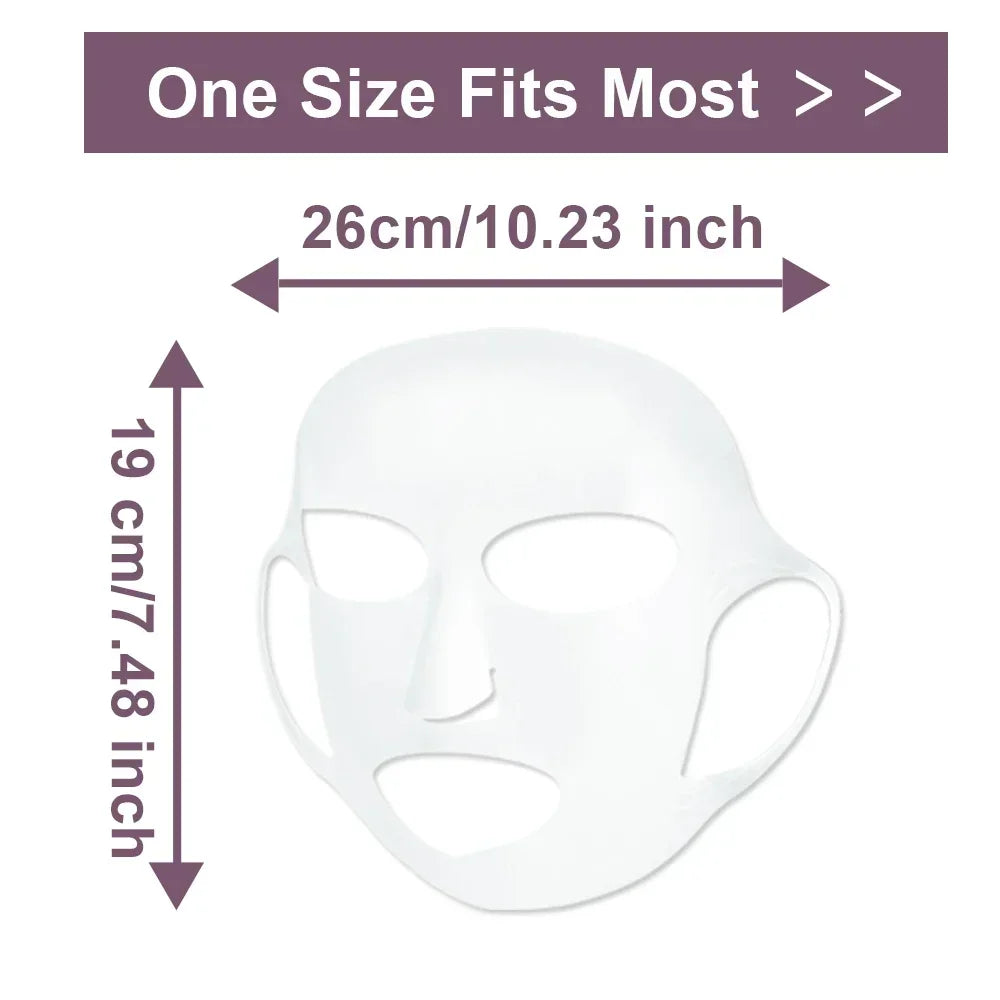 Reusable Silicone Sheet Mask Holder – Wet Locking Face Mask Cover to Avoid Evaporation