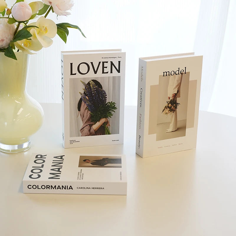 Decorative Fake Books for Home Decor | Luxury Aesthetic Room Ornament