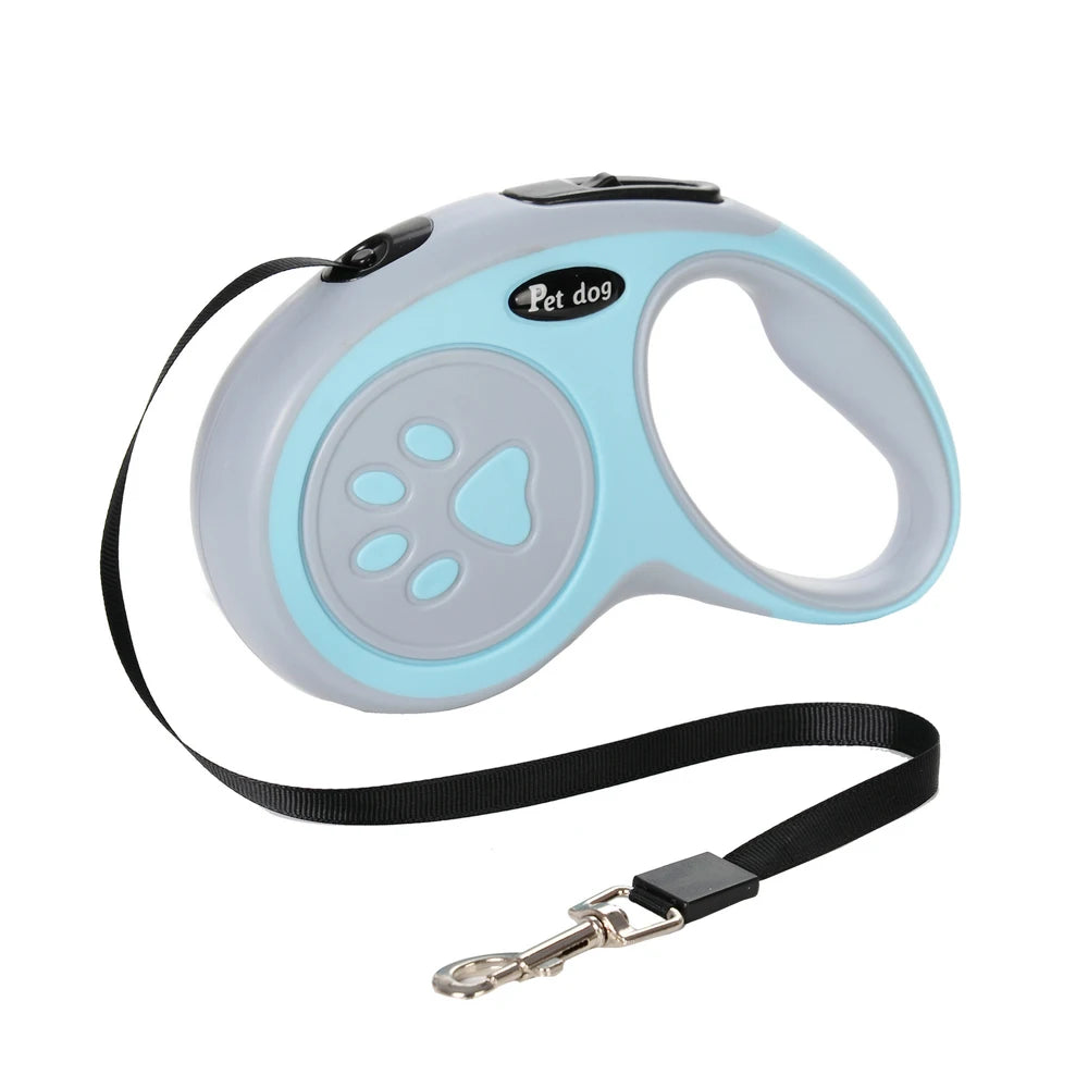 Retractable Dog Leash 3M/5M – One-Button Lock Non-Slip Handle for Small Dogs Cats Training & Hiking
