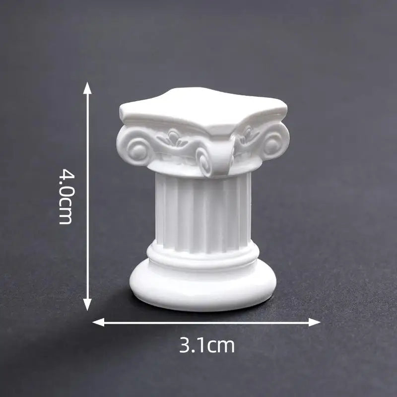 Roman Pillar Pedestal Statue | Greek Column Candlestick Stand for Home & Garden Decor