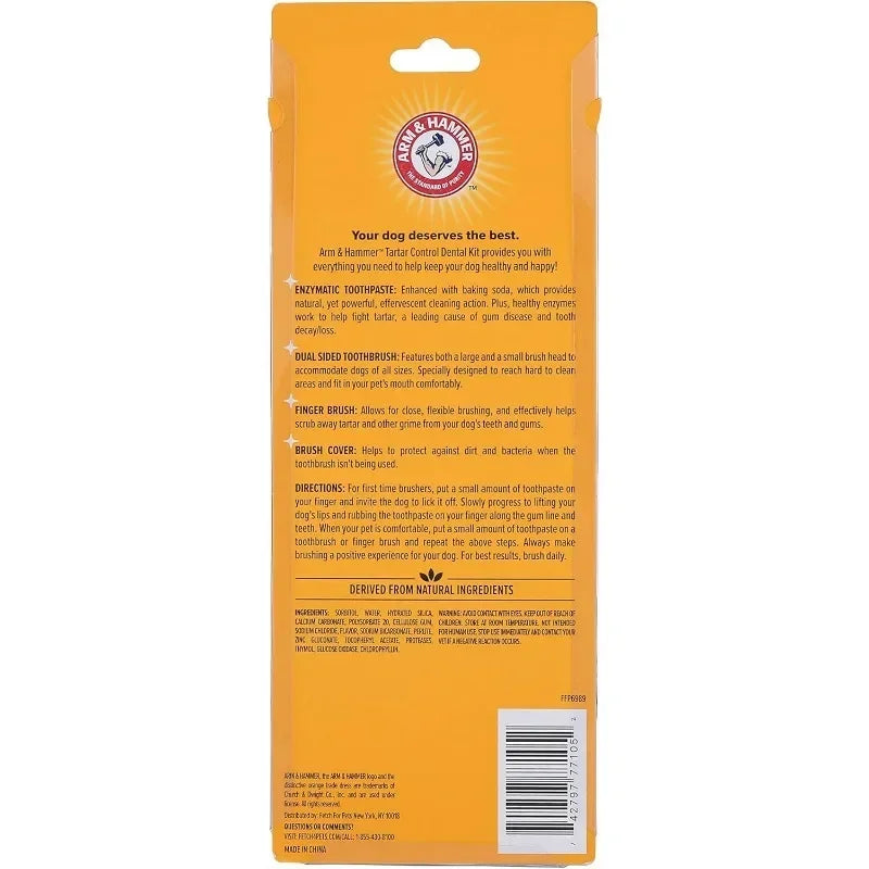 Pet Dental Care Kit – Dog & Cat Toothbrush & Toothpaste Set for Plaque & Tartar