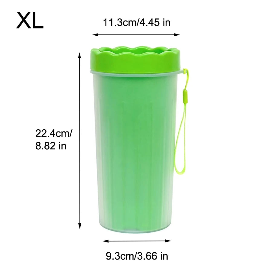 Pet Paw Cleaner Cup – Portable Silicone Brush Foot Washer for Dogs & Cats