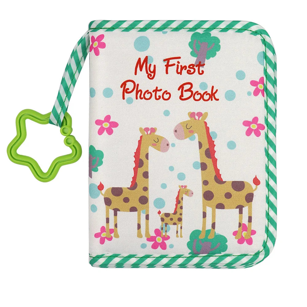 Baby Photo Album – First Year Memory Book with Giraffe Design