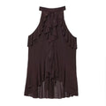 Y2K Pleated Sleeveless Crop Tank Top – Korean Street Style Party Top