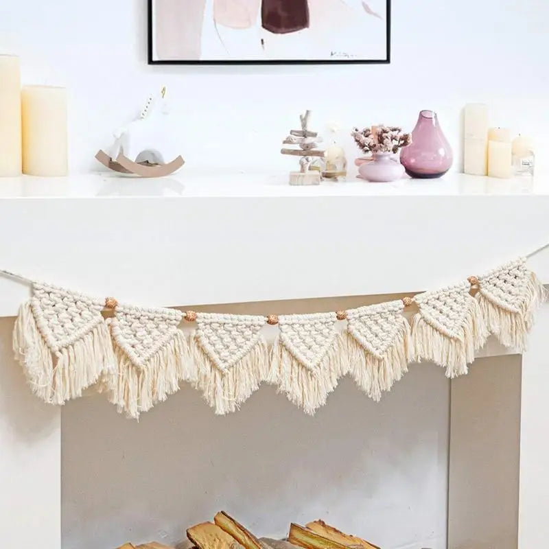 Boho Macrame Wall Hanging | Handwoven Cotton Tapestry for Bedroom & Wedding Decor