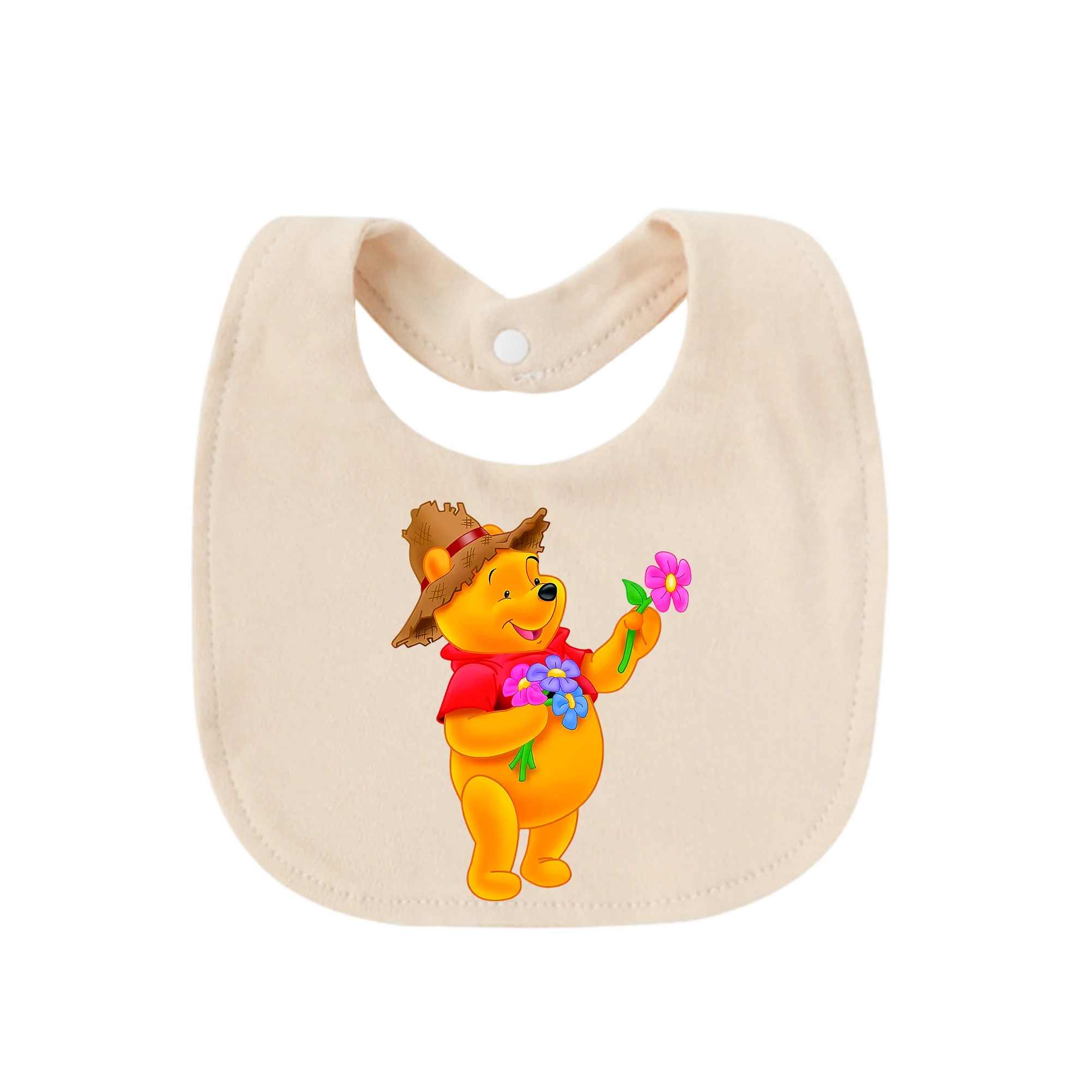Pure Cotton Newborn Baby Bib – Soft Absorbent Drool Bib for Infants 0–6 Months