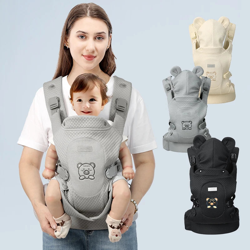 Ergonomic Baby Carrier – Adjustable Infant Wrap Carrier for Newborns 0–36 Months