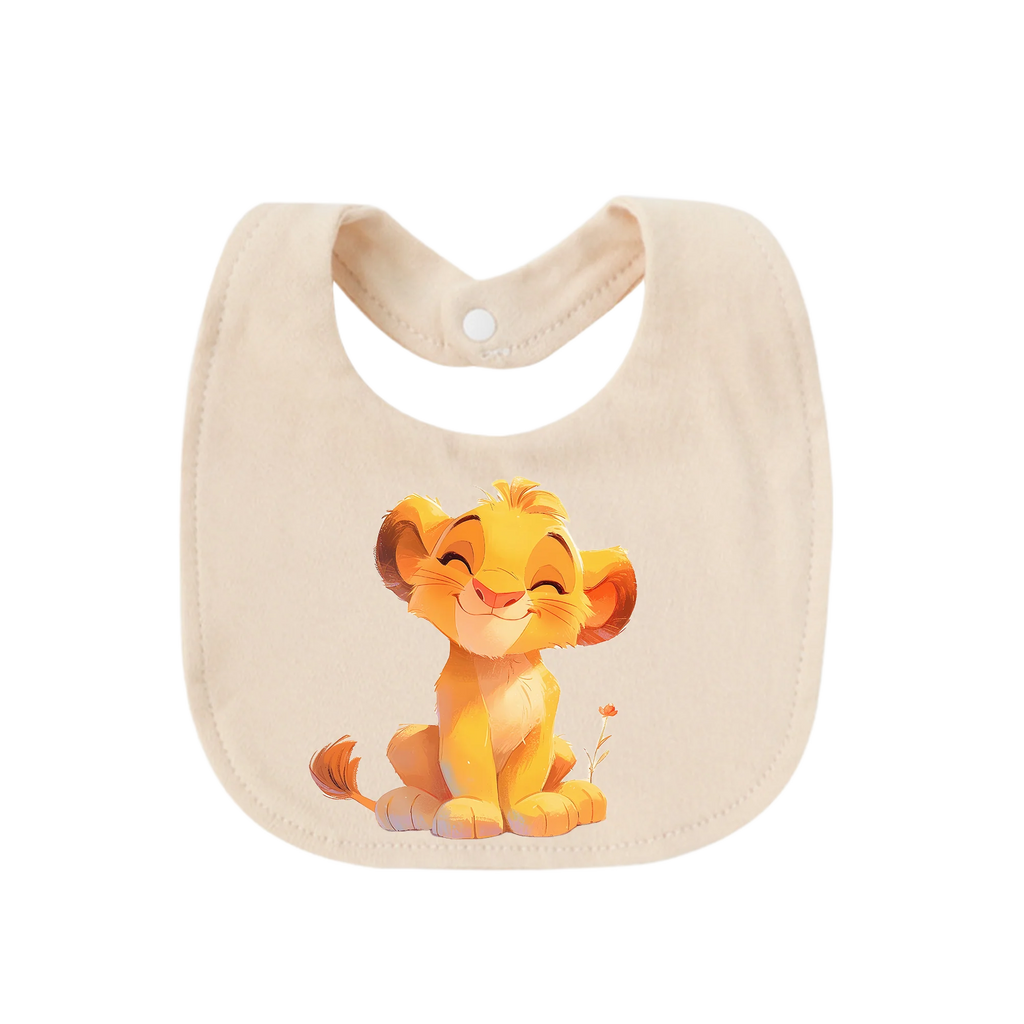 Pure Cotton Newborn Baby Bib – Soft Absorbent Drool Bib for Infants 0–6 Months