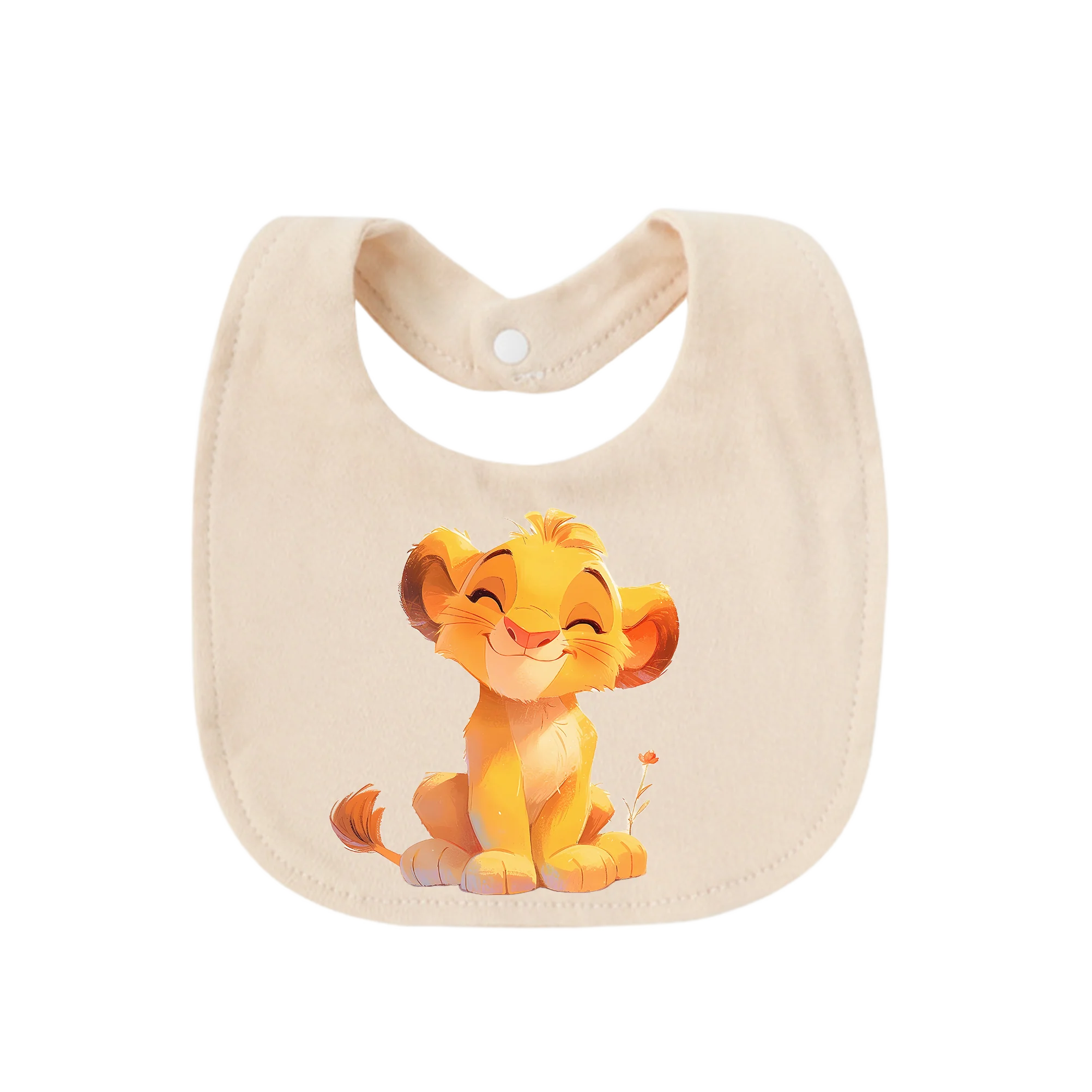 Pure Cotton Newborn Baby Bib – Soft Absorbent Drool Bib for Infants 0–6 Months