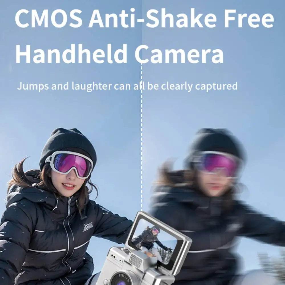 Mini Keychain Camera – 1.47" Flip Screen CCD Pocket Camcorder for Kids & Adults