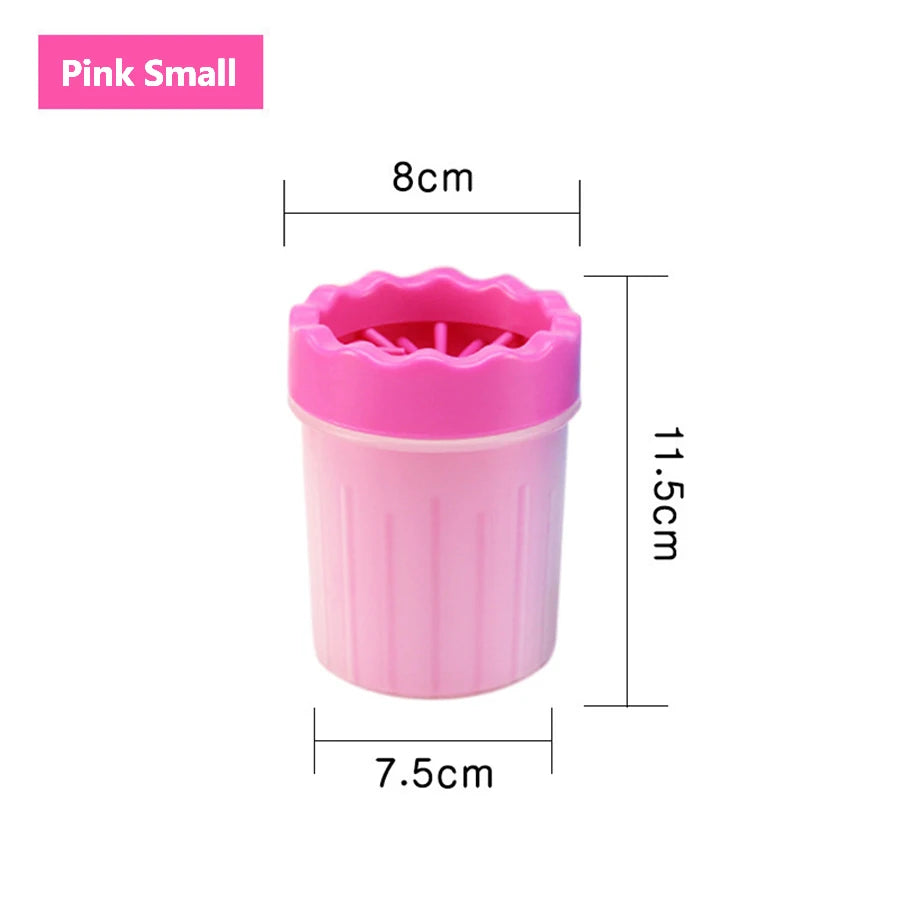 Pet Paw Cleaner Cup – Portable Silicone Brush Foot Washer for Dogs & Cats