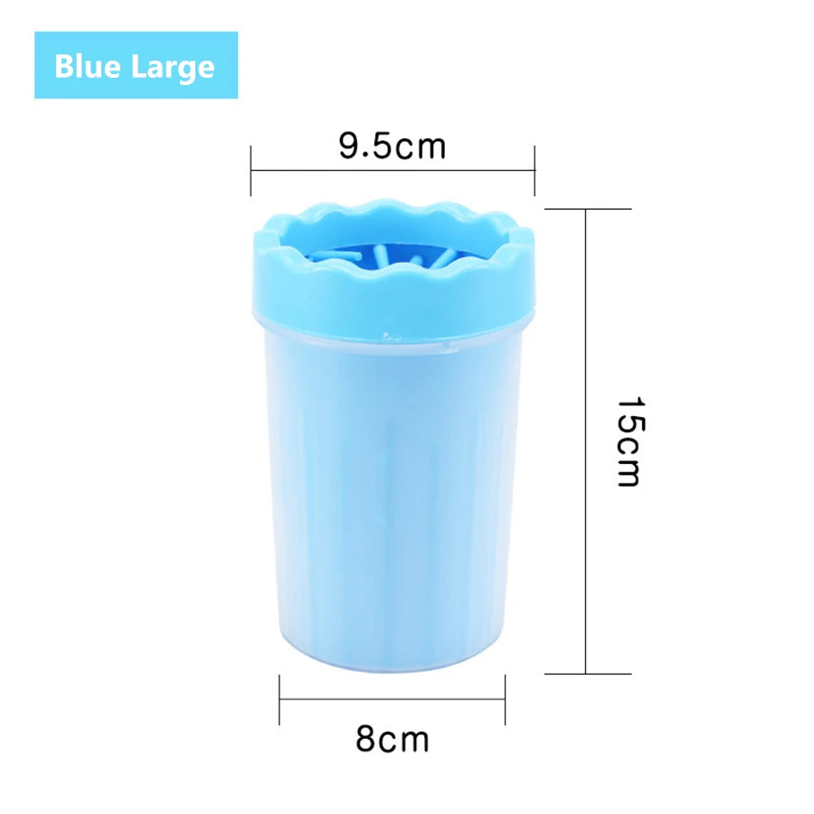 Pet Paw Cleaner Cup – Portable Silicone Brush Foot Washer for Dogs & Cats
