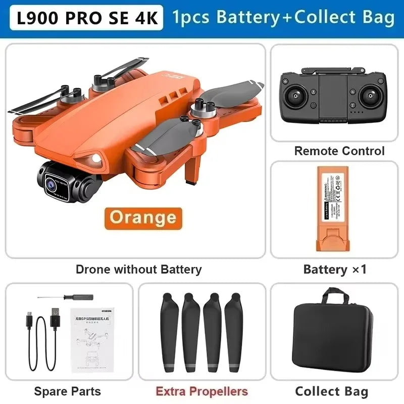 LYZRC L900 Pro SE MAX Drone – 4K Dual Camera GPS FPV Quadcopter