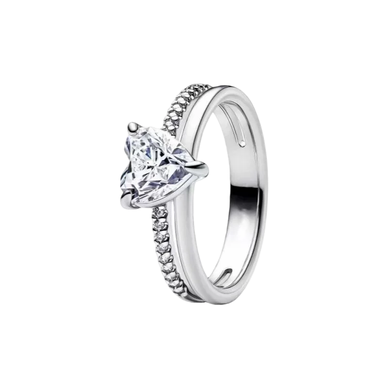 S925 Silver Bow Love Flower Ring – Elegant High-End Fashion Ring