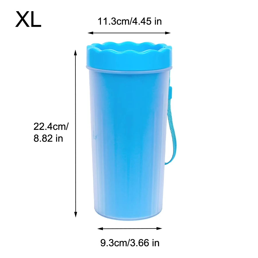 Pet Paw Cleaner Cup – Portable Silicone Brush Foot Washer for Dogs & Cats
