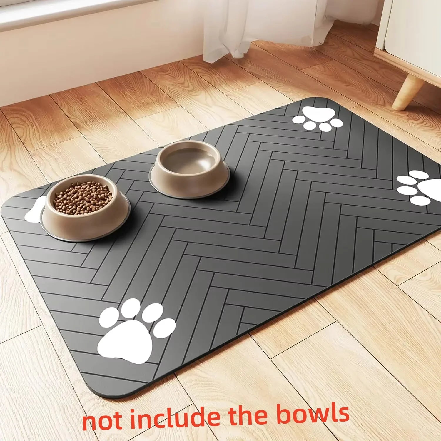 Absorbent Pet Feeding Mat – Waterproof Quick-Dry Placemat for Dog & Cat Food Bowls