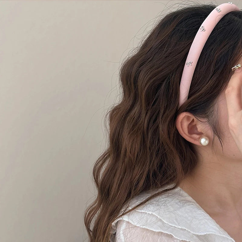 Korean Bow Kawaii Fairy Headband for Women & Girls – Sweet Cute Hair Hoop Accessory