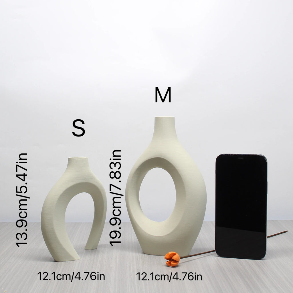 Bohemian Art Vase Set | Home & Office Decor for Living Room, Bedroom & Wedding