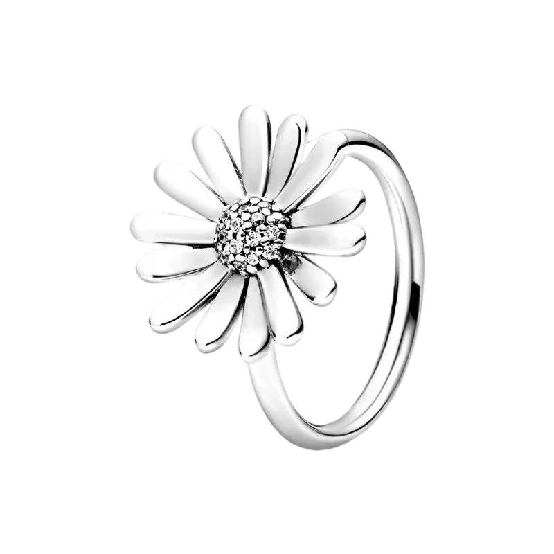 S925 Silver Bow Love Flower Ring – Elegant High-End Fashion Ring