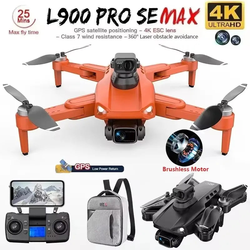 LYZRC L900 Pro SE MAX Drone – 4K Dual Camera GPS FPV Quadcopter