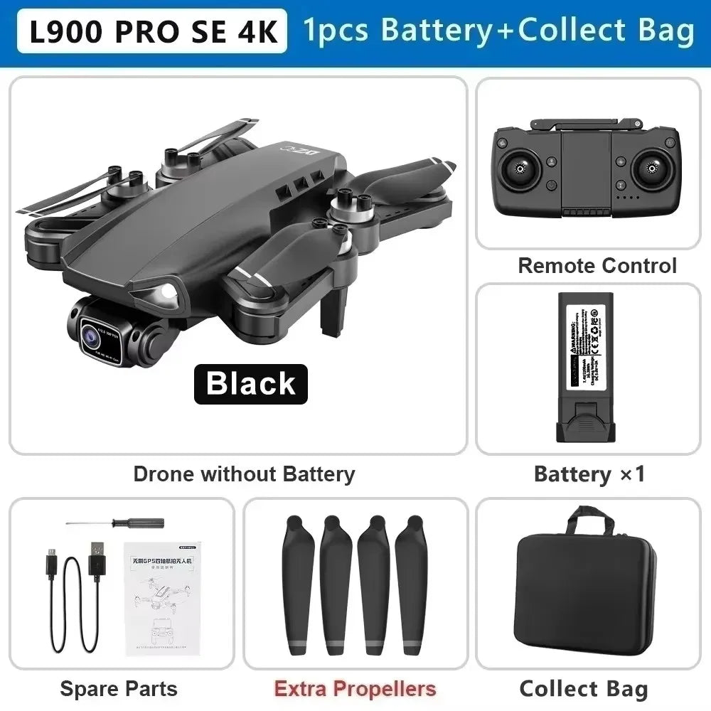 LYZRC L900 Pro SE MAX Drone – 4K Dual Camera GPS FPV Quadcopter