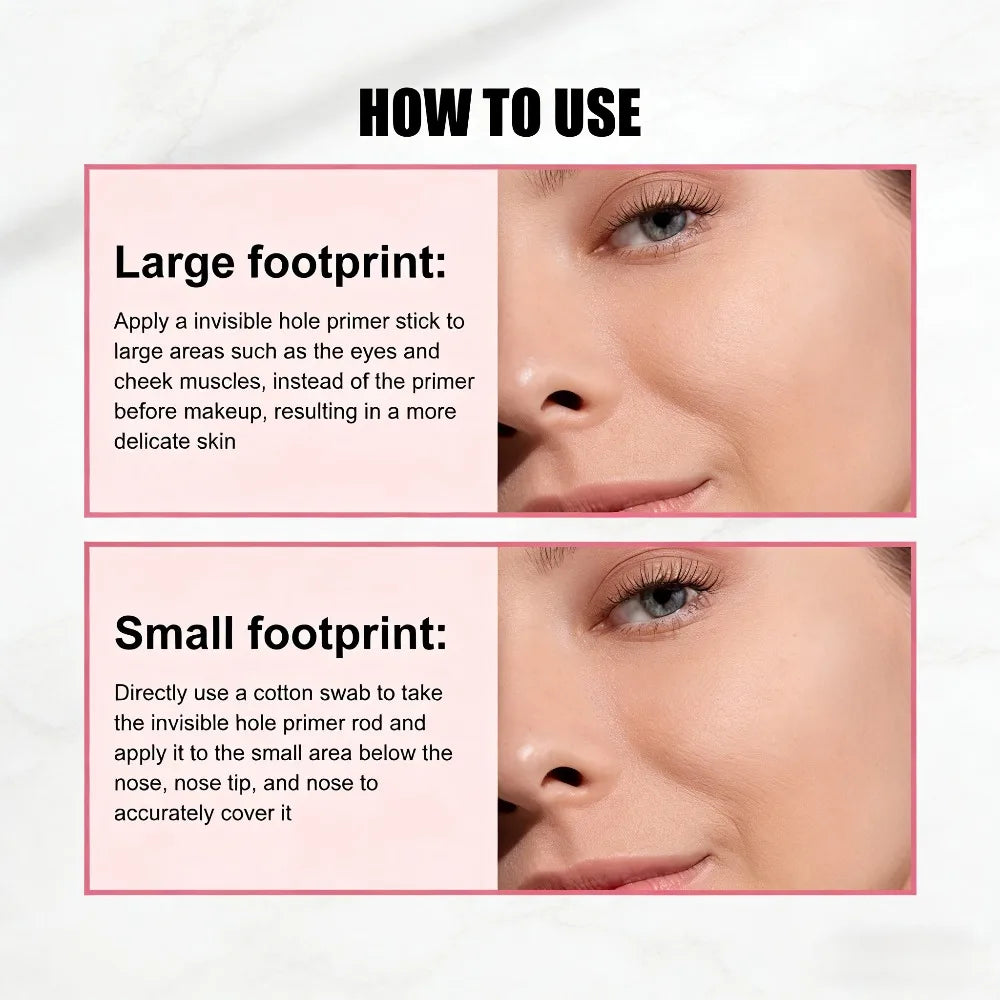 Pore Minimizing Hydrating Primer Stick – Portable Concealer for Flawless Base