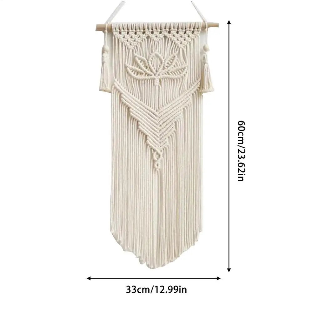 Bohemian Macrame Wall Hanging | Geometric Woven Tapestry for Home Decor