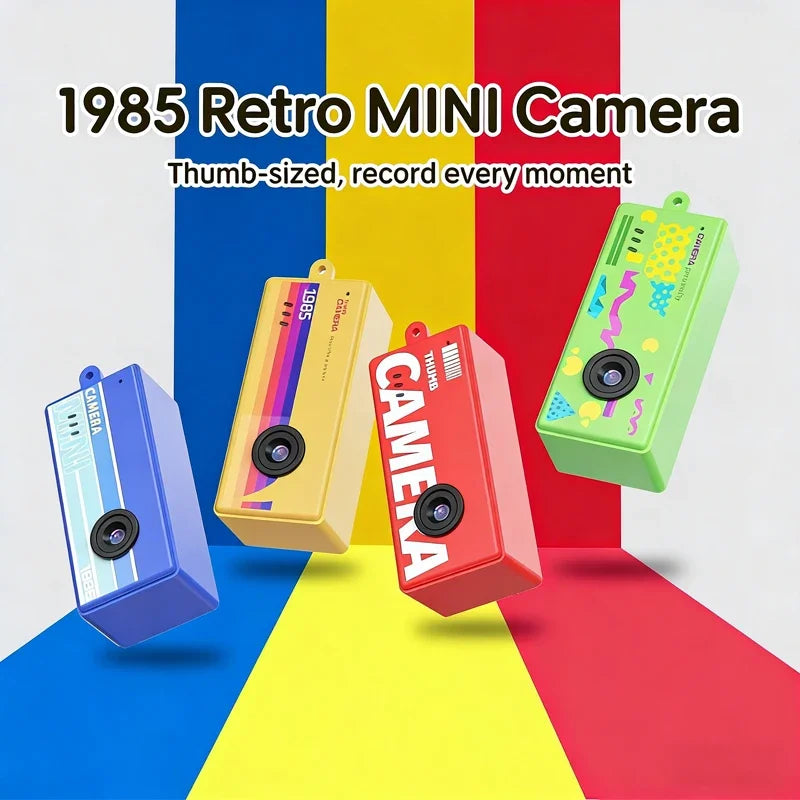 X7 Thumb Camera Keychain – Retro 1080p Mini Camcorder with Flash & Memory Card