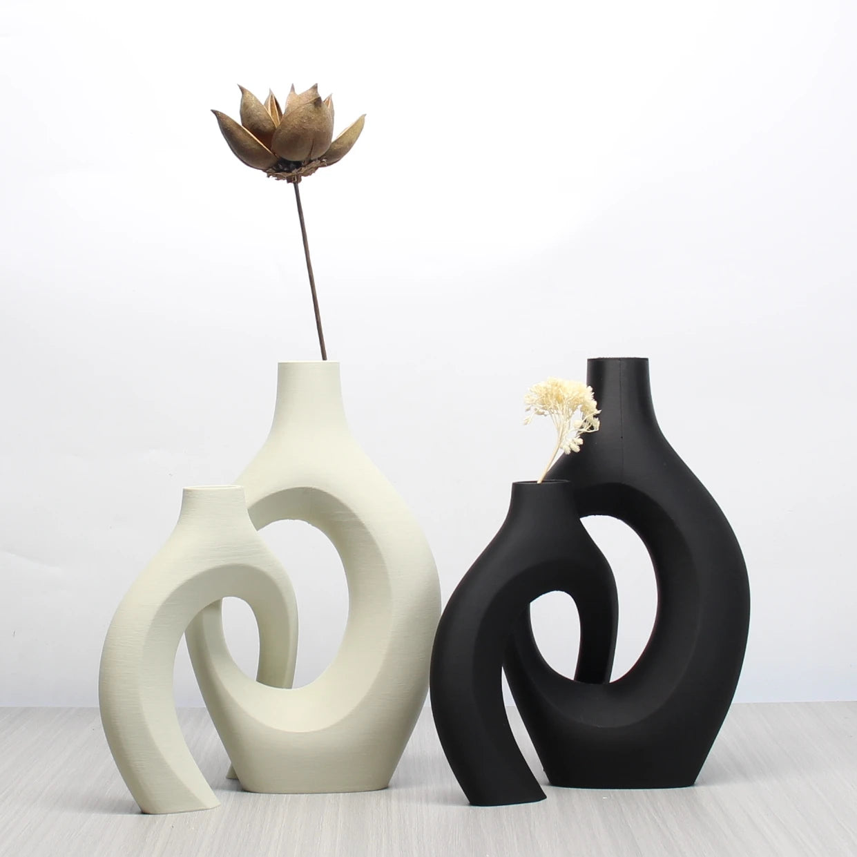 Bohemian Art Vase Set | Home & Office Decor for Living Room, Bedroom & Wedding