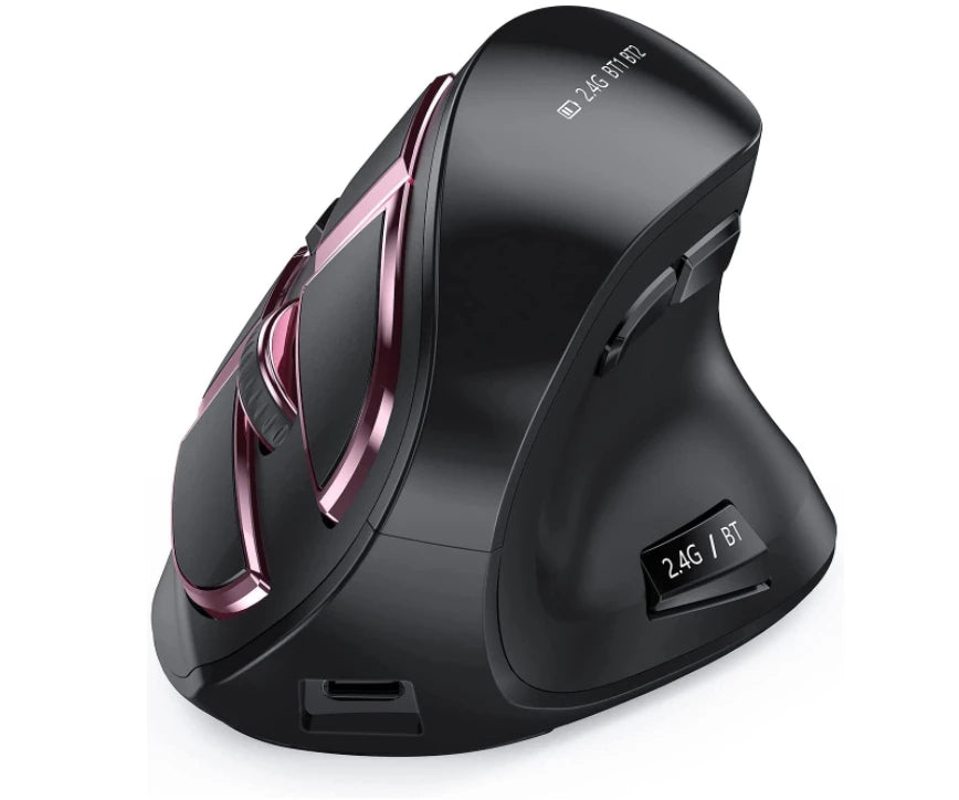 Bluetooth Vertical Wireless Mouse – Ergonomic Rechargeable Mouse for Laptop & Tablet